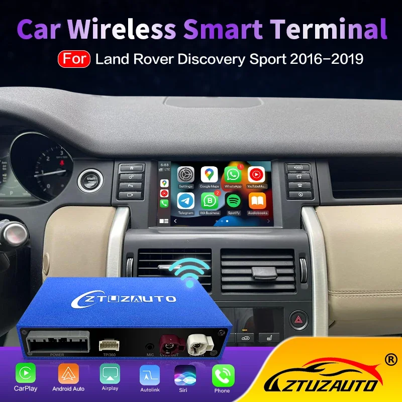 OEM Screen Upgrade Wireless CarPlay For Land Rover Discovery Sport Harman Android Auto Ai Box Multimedia USB Navigation DSP