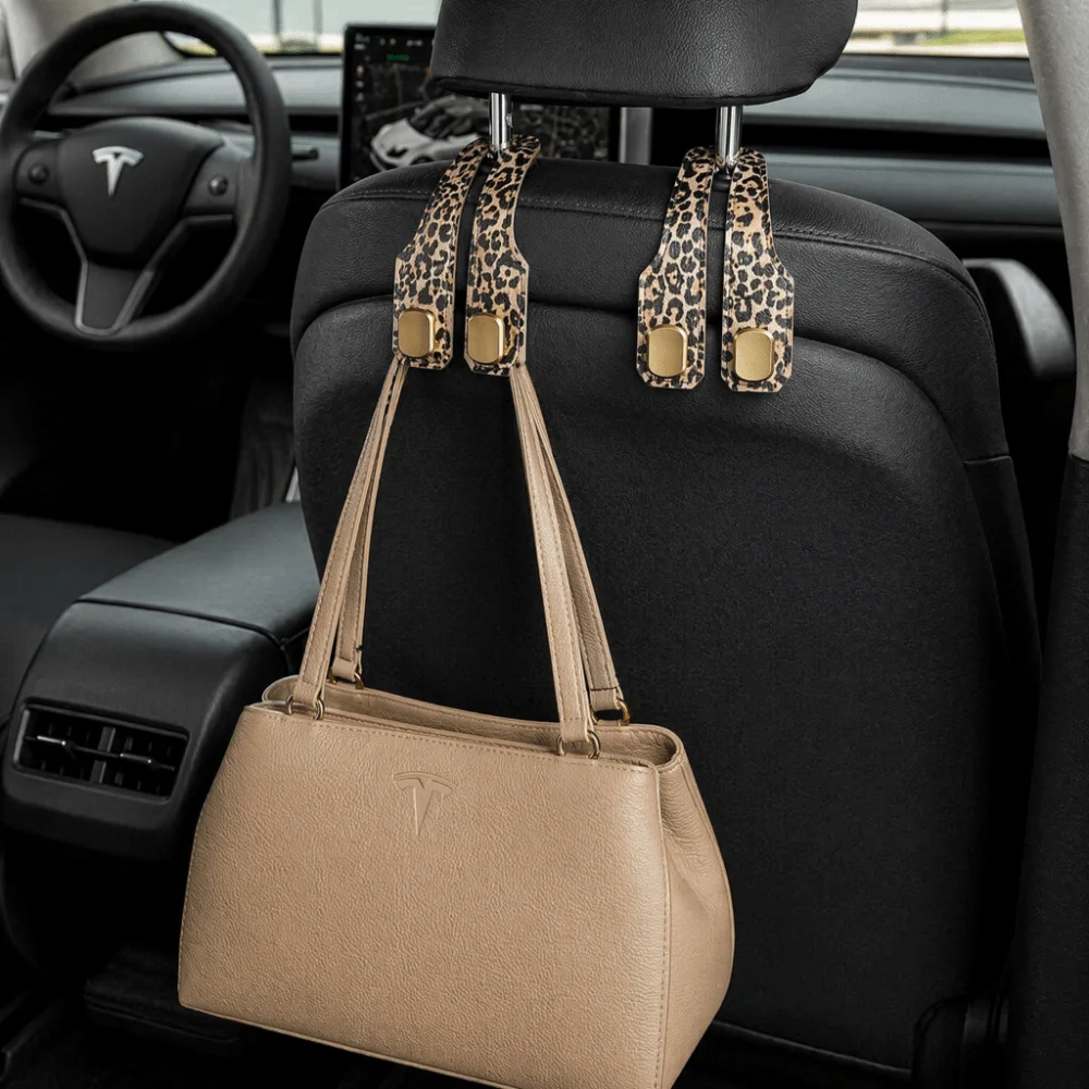 Durable 2 in 1 Car Headrest Hook Universal Large Load-Bearing Car Seat Back Hanger Hidden Car Hooks Car Interior Accessories