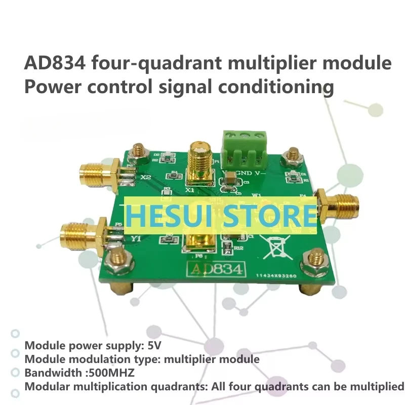 AD834 Four-quadrant multiplier module signal conditioning power control double frequency multiplier 500MHz