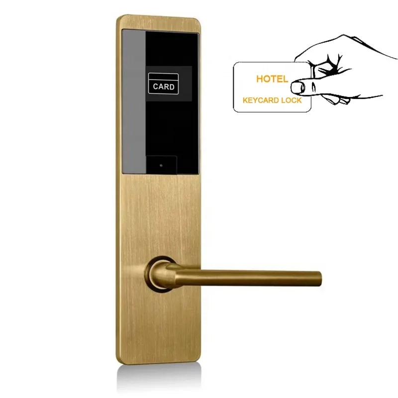 Cerradura Digital para Hotel, cerrojo inteligente con tarjeta RFID para puerta de Hotel