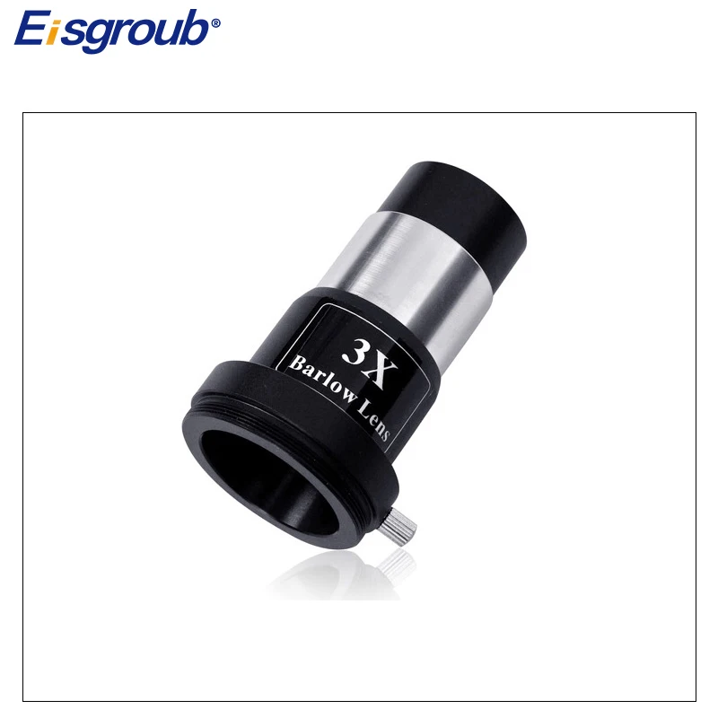 Eisgroub Metal 2X3X/5X Extender Telescope Double Universal Barlow Lens to Contact 1.25 Inches 31.7mm Eyepiece