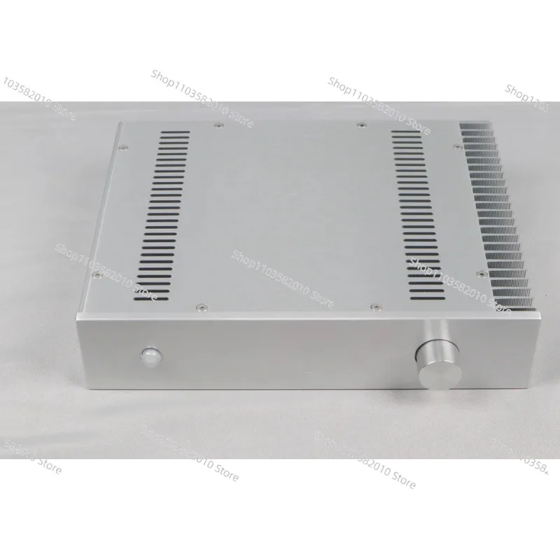 Full Aluminum Single-Side Heat Dissipation Amplifier Case 3207S, Pre-Power Amplifier Chassis for DIY Audio