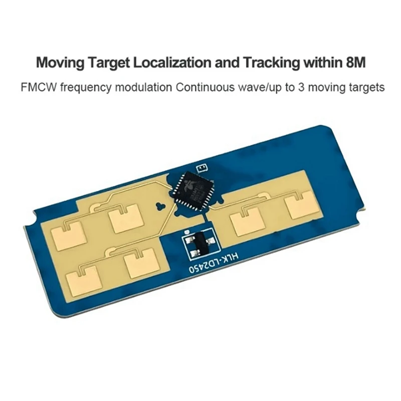 Movimento Humano Rastreamento Radar Sensor Module, Millimeter Wave Module, Smart Home, Sensing Distância, 8m, HLK-LD2450, 24G, HLK-LD2450