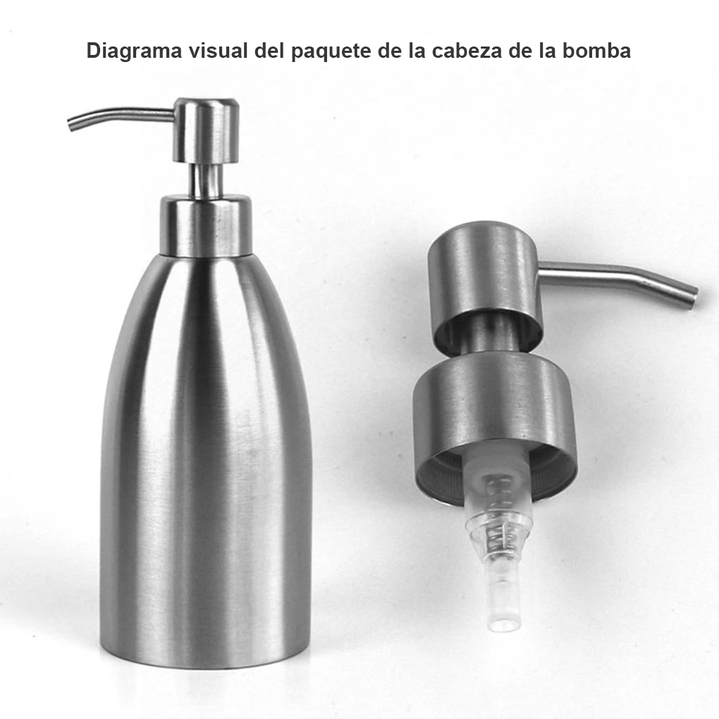 2 pezzi testa dell\'erogatore accessori per il bagno della cucina ugello della pompa manuale ugello dell\'erogatore manuale in acciaio inossidabile