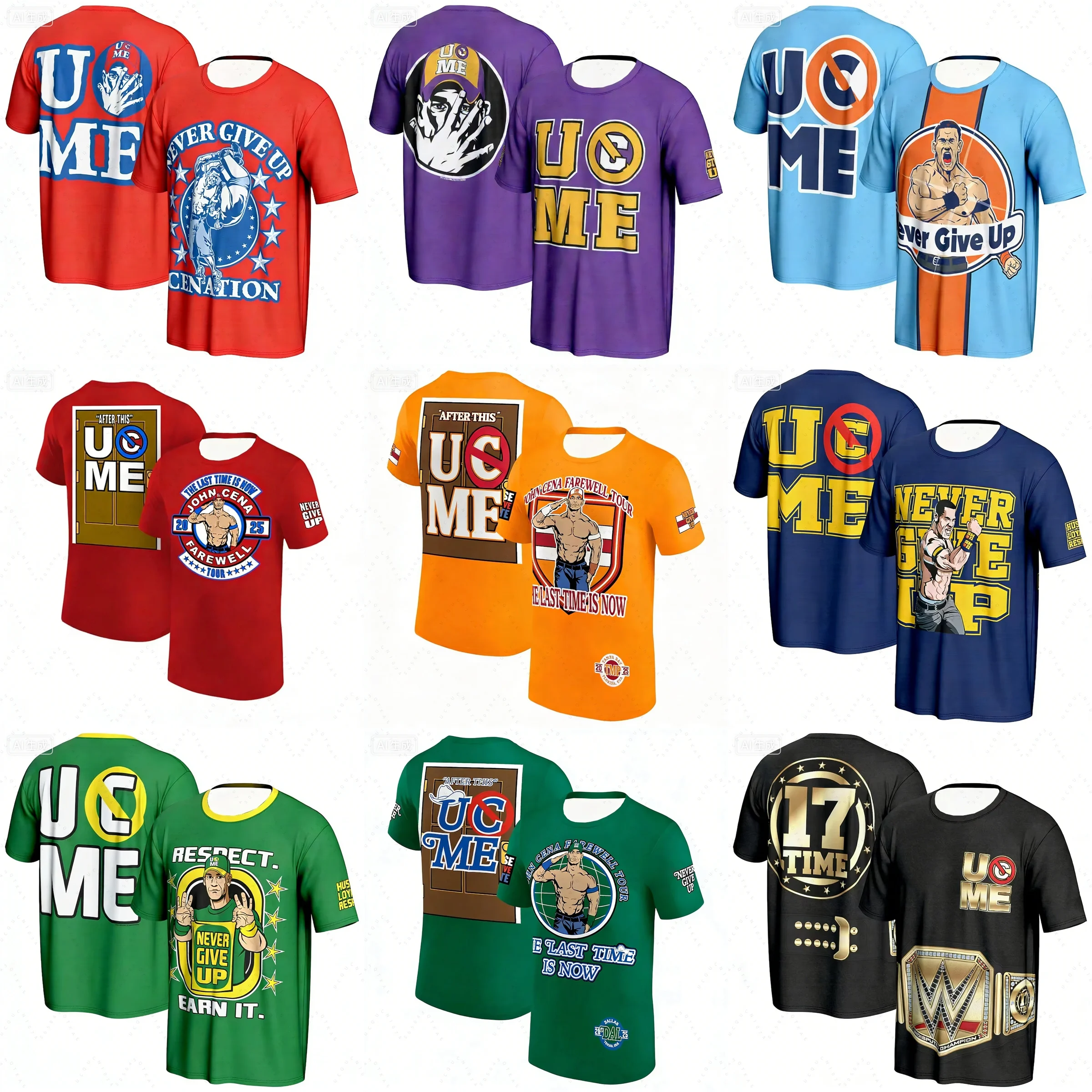 

2026 John Cena Wrestling Men T Shirt Summer Outdoor Sports Fitness Unisex Top Casual O-Neck Short Sleeve Tee Casual Men Clothing