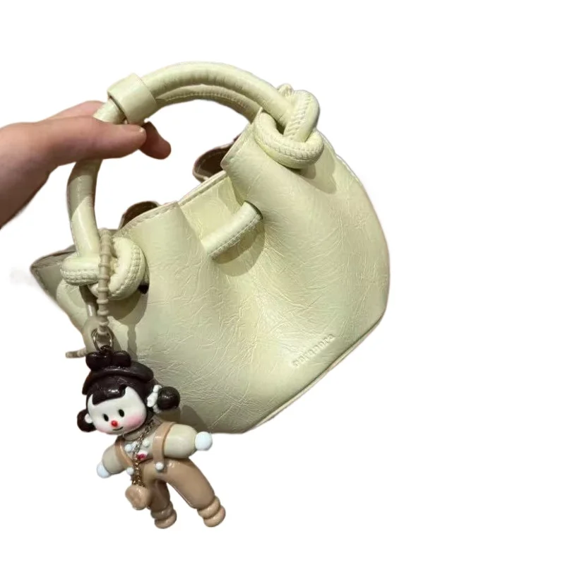 Korean High Appearance Level Small Body Bag Female Early Spring Limited Petal Mobile Phone Handbag ,Bucket, Basket, Money Bag