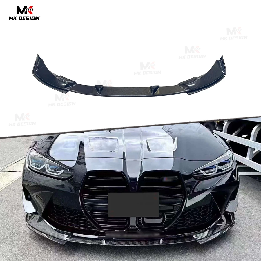 

Carbon Fiber 3D Style Front Bumper Lip Spoiler For BMW G80 M3 G82 G83 M4 2021-IN Front Lip Side Splitters Car Accessories