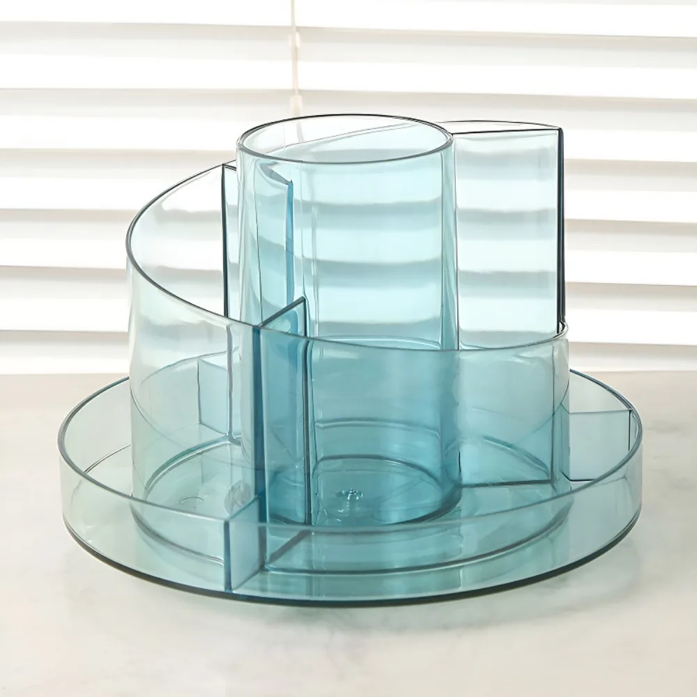 360°Rotating Pen Storage Box Simple Multi-function Makeup Brushes Holder Home Office Tabletop Storage Stationery Organizer