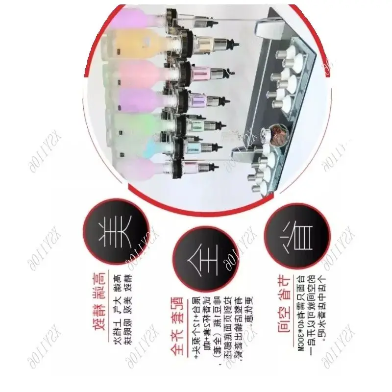 12 Pump Heads Store Display Organizer for High-End Luxury Perfume Bars Packaging Fit Bulk Perfume Bar Display Case