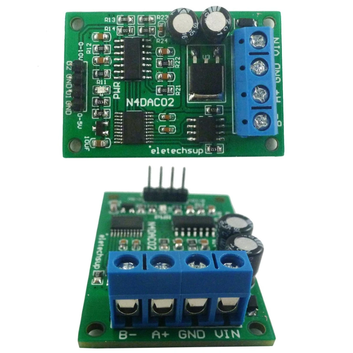 

DC 12V 2CH DAC Module 0-5V 0-10V PWM to Voltage Analog Converter RS485 Modbus RTU Board