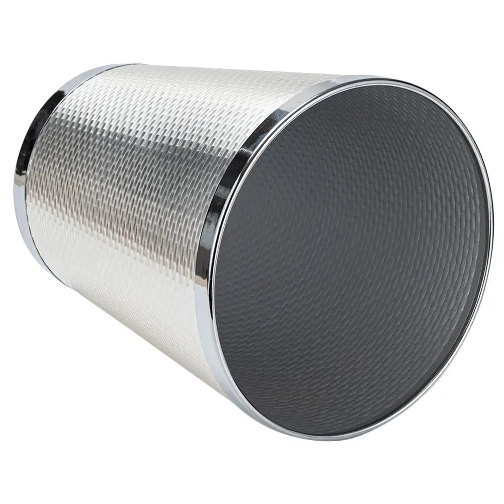 

Metal Garbage Can Modern Indoor Waste Basket Multifunctional Trash Bin Flower Planter for Bedroom Living Room Garbage Can
