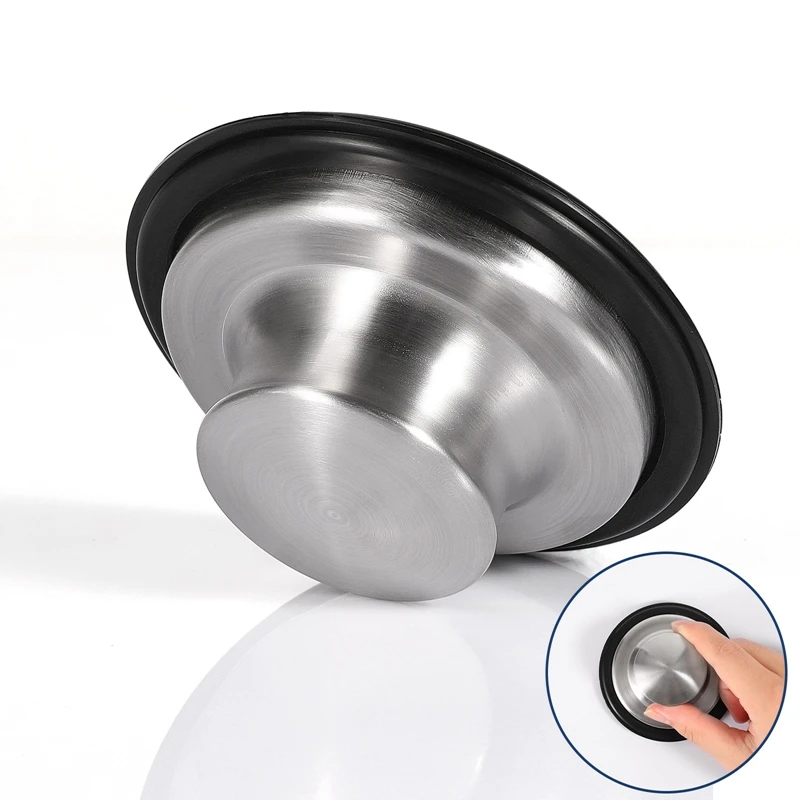 2PCS Garbage Disposal Stopper Sink Drain Stopper 3.35 Inch Sink Drain Plug, Fits Standard Kitchen Drain