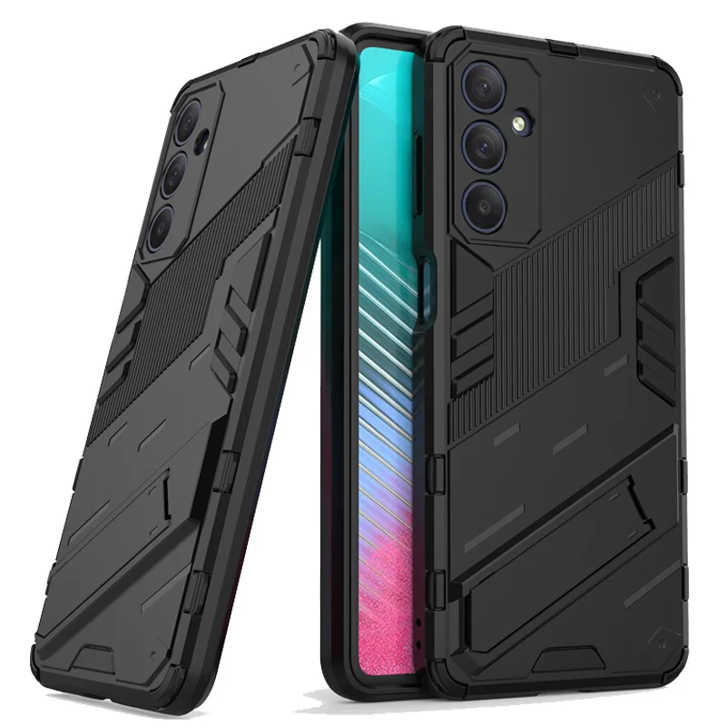 Phone Holder Case For Samsung Galaxy F54 Case Bumper Anti-knock Armor PC Full Edge Cover For Samsung F54 Case For Samsung F54 5G