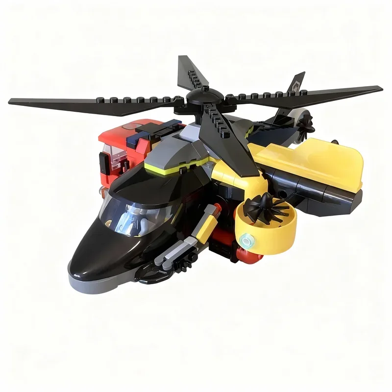 130pcs MOC City Quad Remix Copter Model Building Blocks Architecture DIY Toys Assemble festival Gifts Education Creative Idea