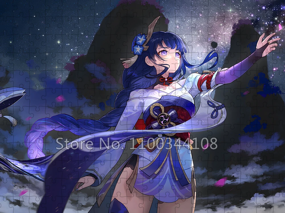 Genshin Impact Puzzle 300/500/1000 Teile Anime-Spielpuzzles für Erwachsene Dekompressionsspielzeug Intelligenzspiele für Kinder