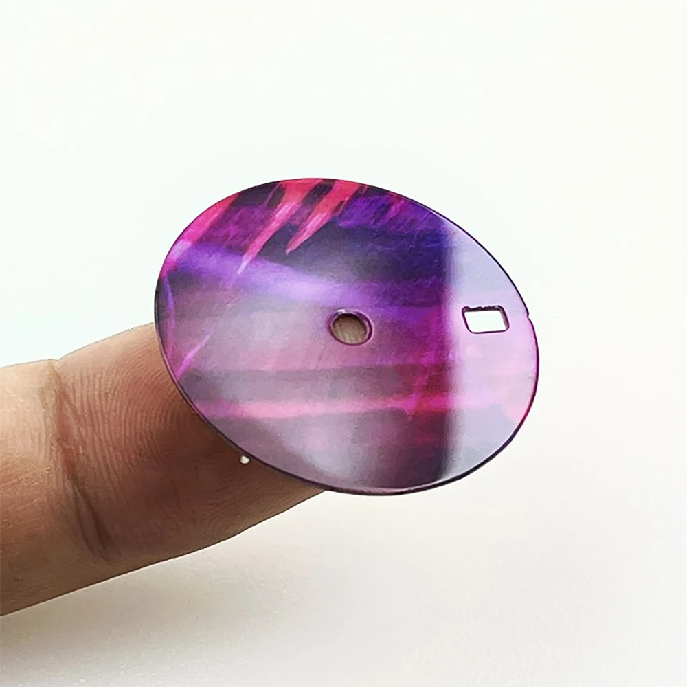 New 28.5MM Watch Dial Bright Surface Enamel Dial for NH35 4R35 NH34 Movement Replacement Watch Part