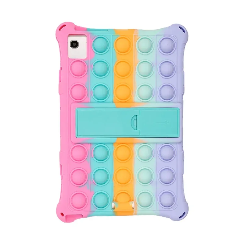 Soft Bubble Cover For Teclast T40 Pro 5G 10.4 2021 Silicone Case for Teclast M40 Pro T50 P20S Kids Anti-Fall Phablet Stand Cases