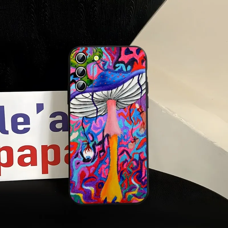 Trippy Psychedelic Mushrooms Phone Case For Samsung A34 A52 A53 A51 A14 A50 A33 A13 A22 A31 A54 A03S A21 A81 A24 Back Cover