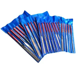 10Pcs Diamond Needle File Set 3x140mm Mini Needle File Kit For Stone Glass Metal Carving Craft Hand Tools Needle File Set