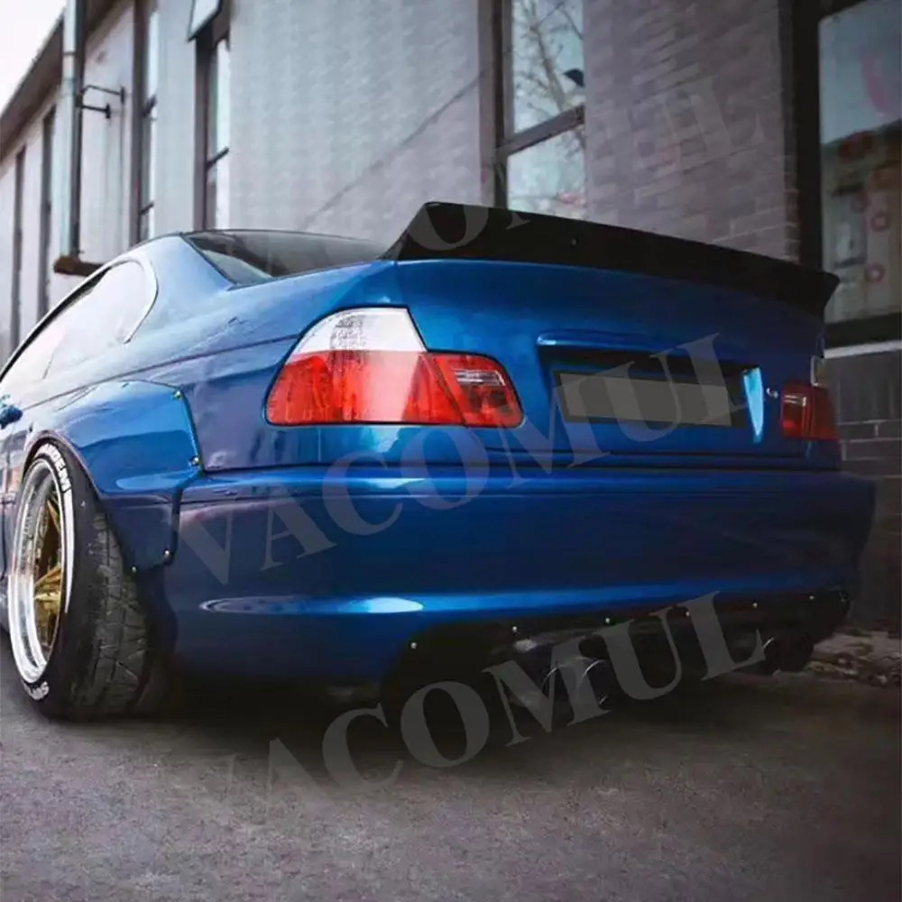 

VACOMUL Carbon Fiber Rear Spoiler for BMW 3 Series E46 1998-2004 ABS Rear Trunk Duck Spoiler Lid Wing Car Accessories
