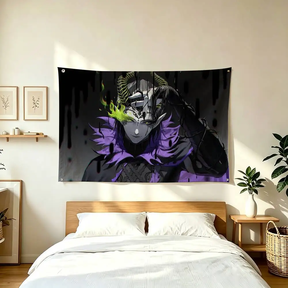 T-Twisted-Wonderland Malleus Draconia  Flag Suitable For Party Club Outdoor Interior Wall Decoration Banner Fans Gift