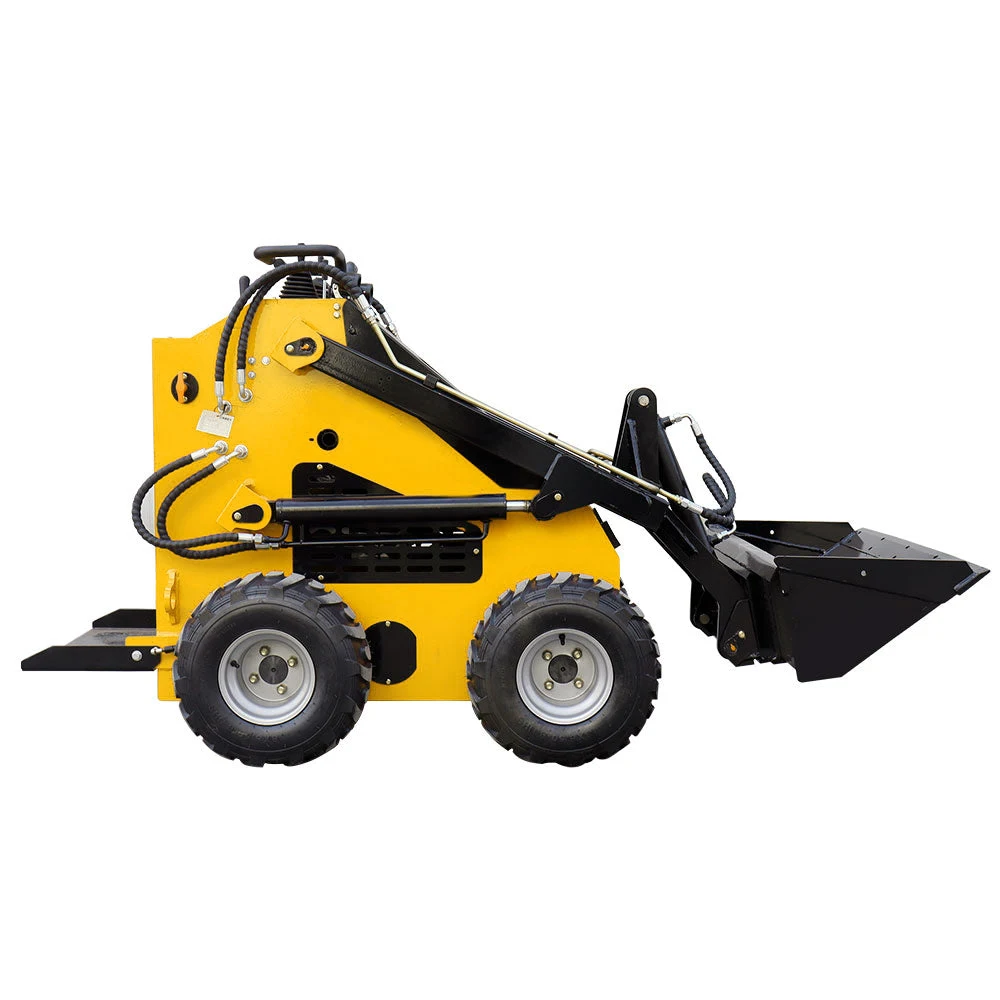 Mini Skid Loader MS380L Skid Loader Stand On Wheel Loader 22HP Gasoline Engine Loader Free Shipping