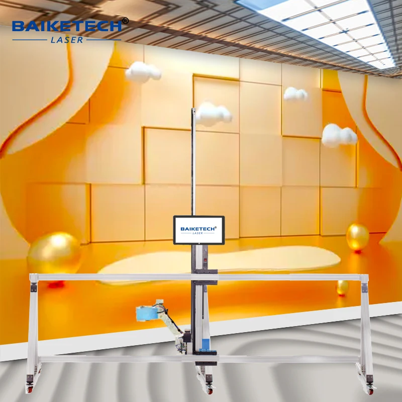 Wall Printing and Floor Printing 2 in 1 Machine UV Murale 3D Vertical Printer Two in One Inkjet