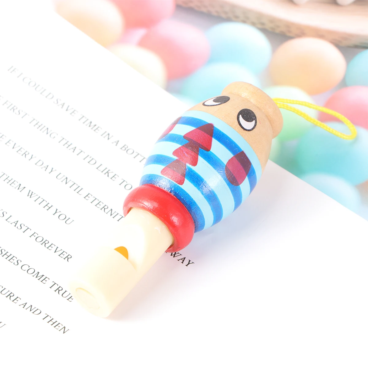 

Wooden Flute Instrument Intelligence Cartoon Infant Piccolo Playing Bamboo