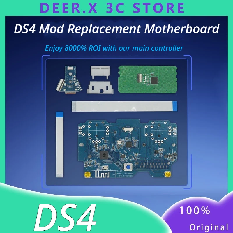 

For Ps4 Ds4 Refitted Replacement Board 8000 Returns 0.6ms Delay Diy Gamepad Accessories Steam Multi-Platform Pc/Ns Esport