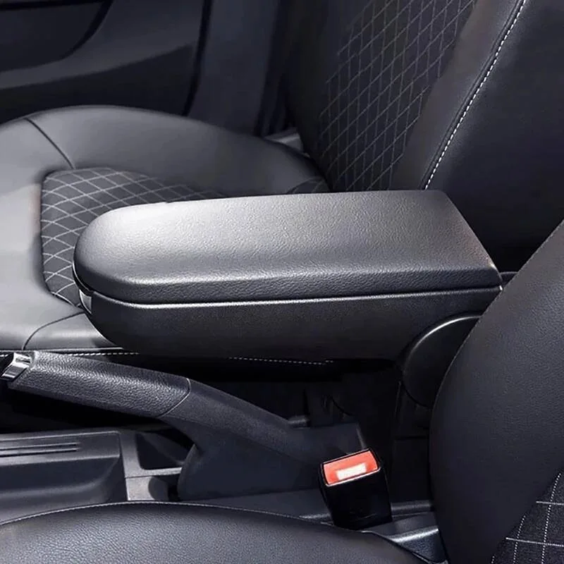 1pc Car Armrest Box Cover Leather Center Console Cover Protector Cap For VW Jetta Golf 4 MK4 BORA Passat B5 Beetle Polo 6R 9N view 2