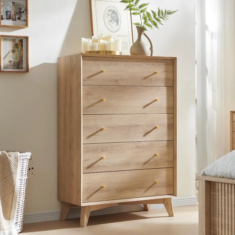 5 Drawer Dresser for Bedroom, 48