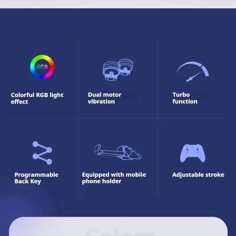 Gamepads para jogos compatíveis com Android Ios, PC, TV, Switch, Ps3, Ps4 Controlador Bluetooth programável Gamepad sem fio