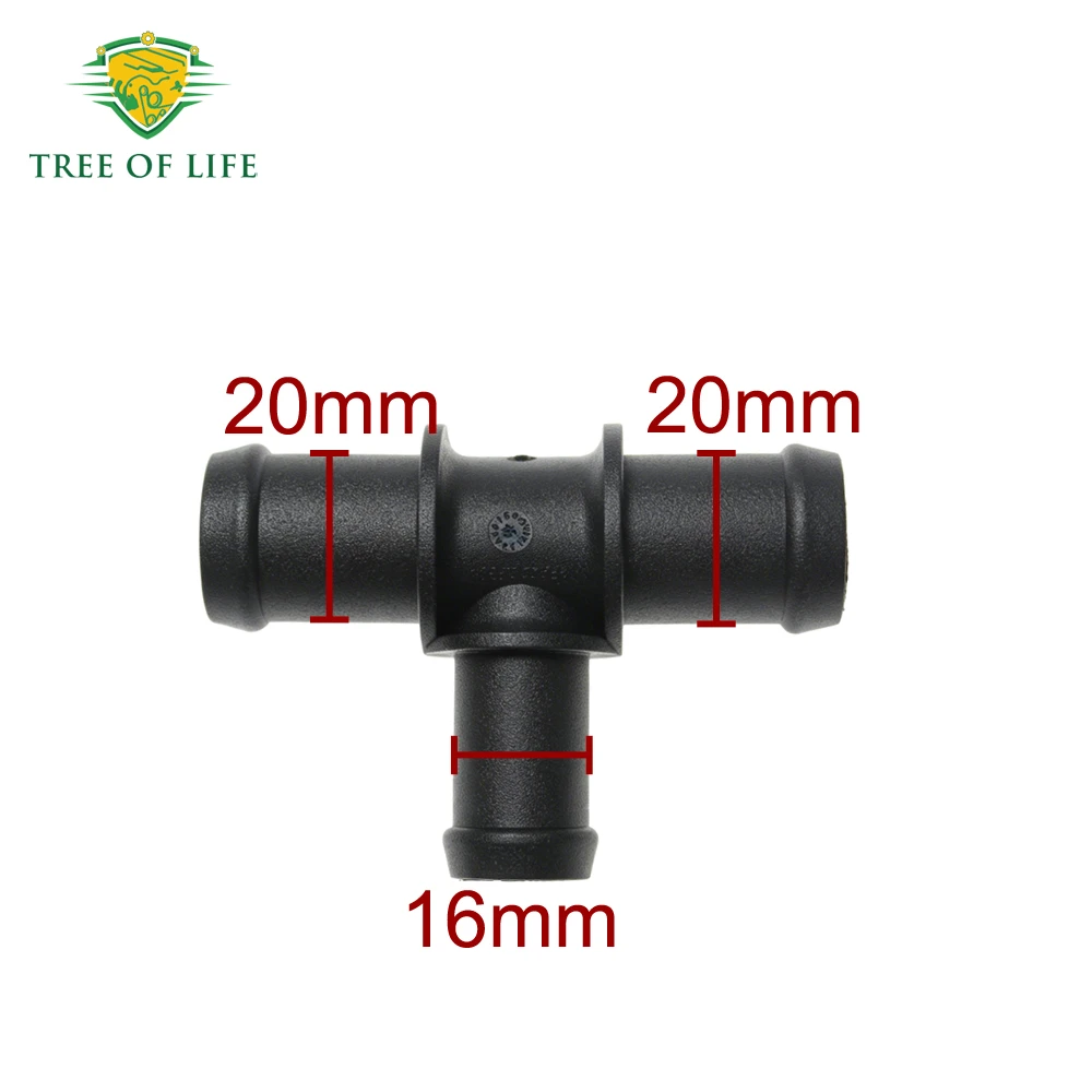 1/2/5/10x N90794401 Coolant Water Hose Coupling Tee Connector For AUDI A3 A4 A5 TT Q7 VW Jetta Caddy CC Tiguan Bora Touran UP!