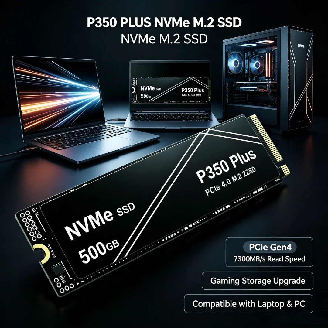 1TB 2TB 4TB PCIe Gen4 NVMe M.2 SSD 7300MB/s High Speed Gaming