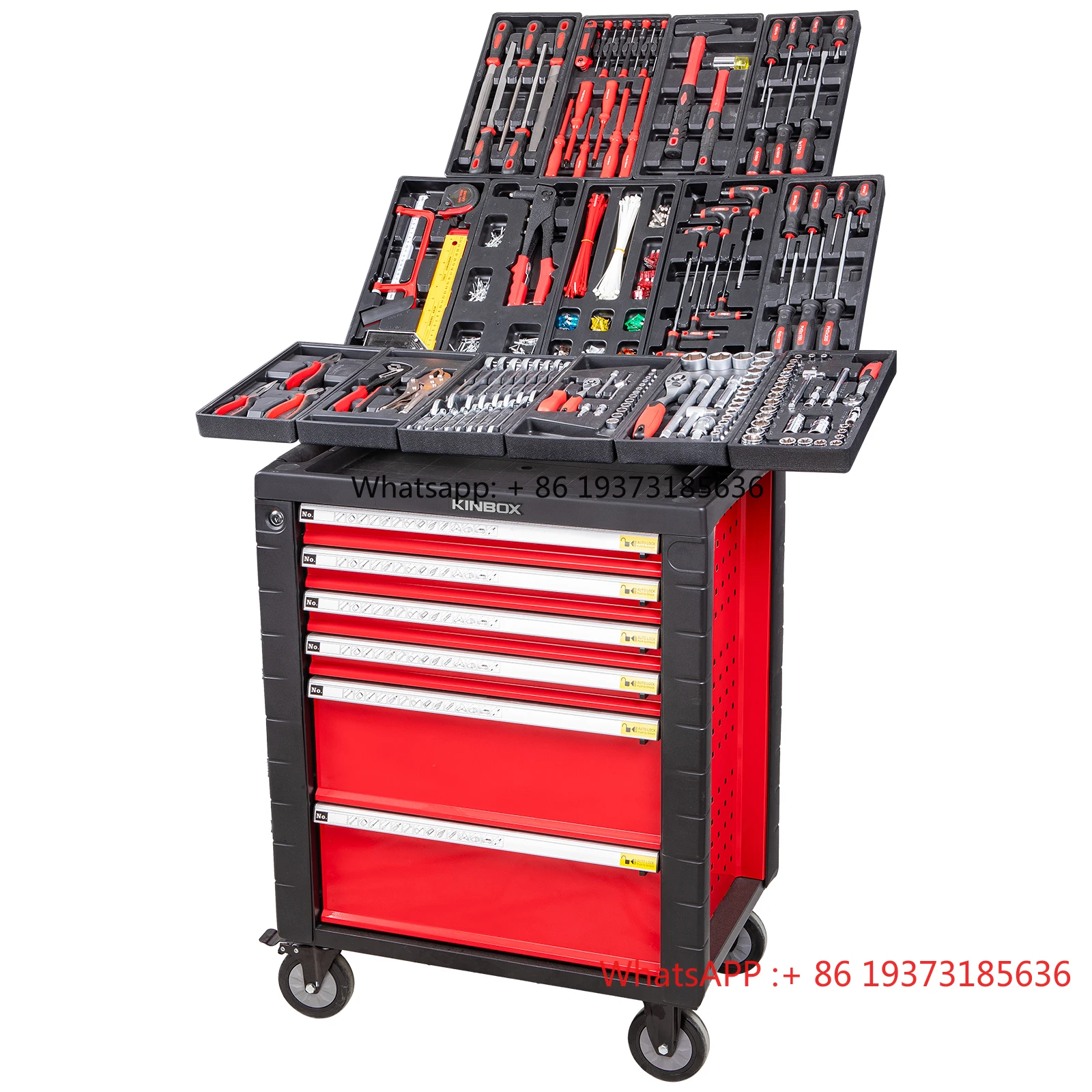 Ningbo 455 PCS Full Tool Box Kit For Tools Cabinet Set Tool Cart Supports Customization