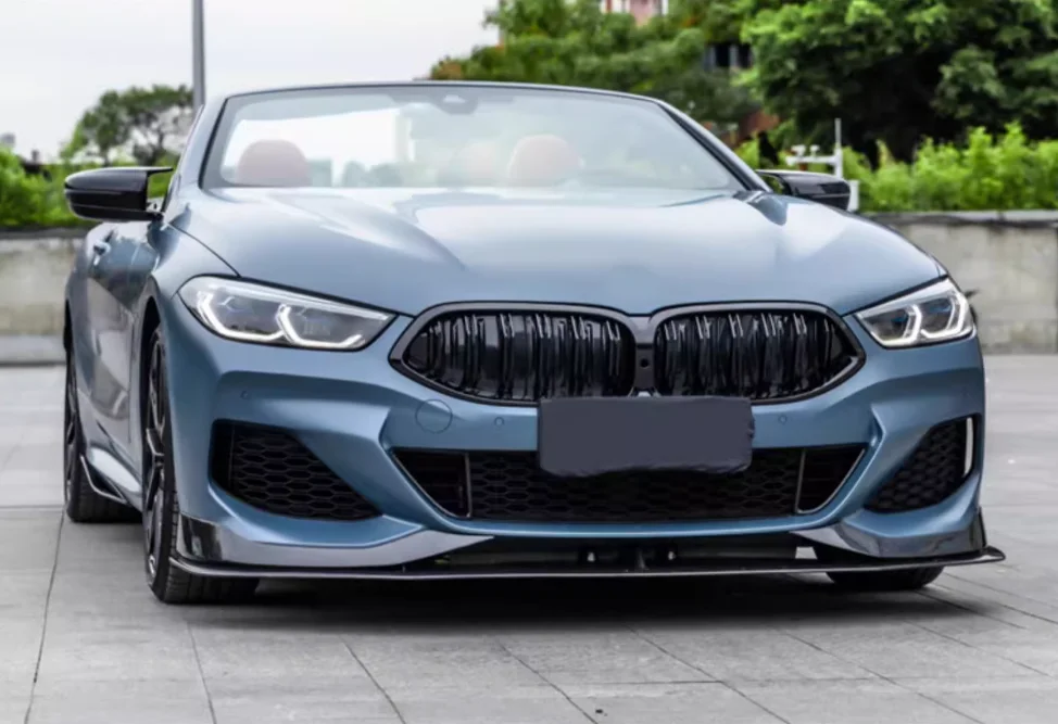 For BMW 8 Series 840i AC 2019 2020 2021 2022 models, this package includes a compact body kit comprising carbon fiber components