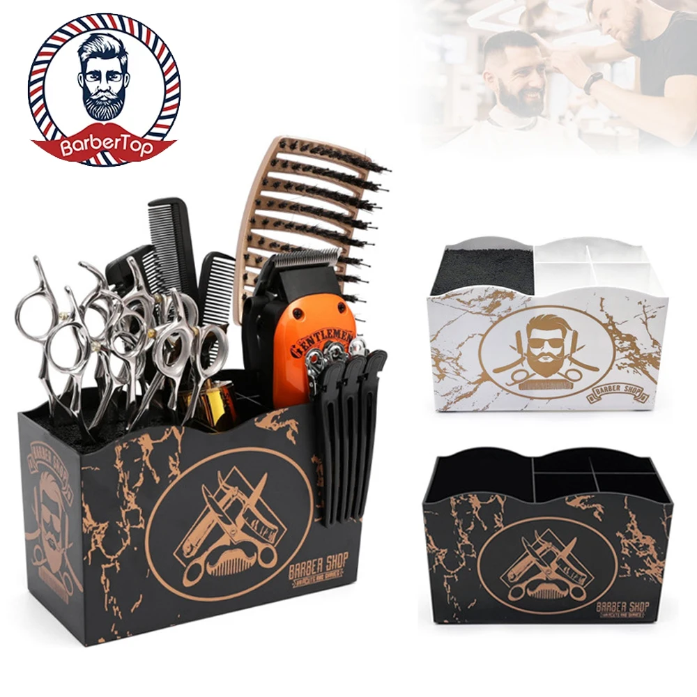 

Hairdressing Tools Storage Box Hair Scissors Combs Clips Holder Barbershop Removable Large Capacity Haircut Tools Rack Home