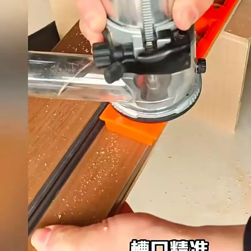Adjustable Hinge Routing Jig Invisible Door Hinge Mortising Template Precision Woodworking Locator for Door Hinge Installation