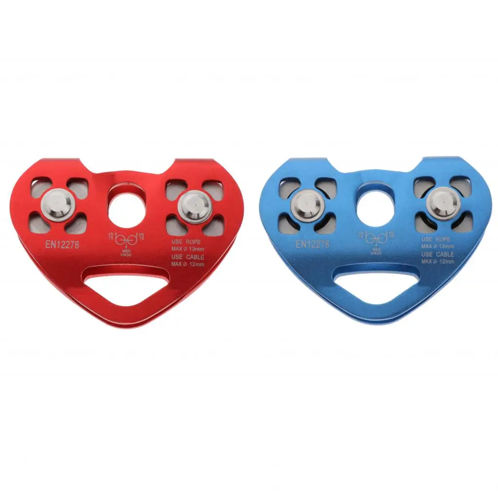 Ascendente de escalada de velocidad Tandem, asesino de pecho de aleación de doble polea, equipo de escalada en roca para Cable de rescate de aventura, deportes al aire libre