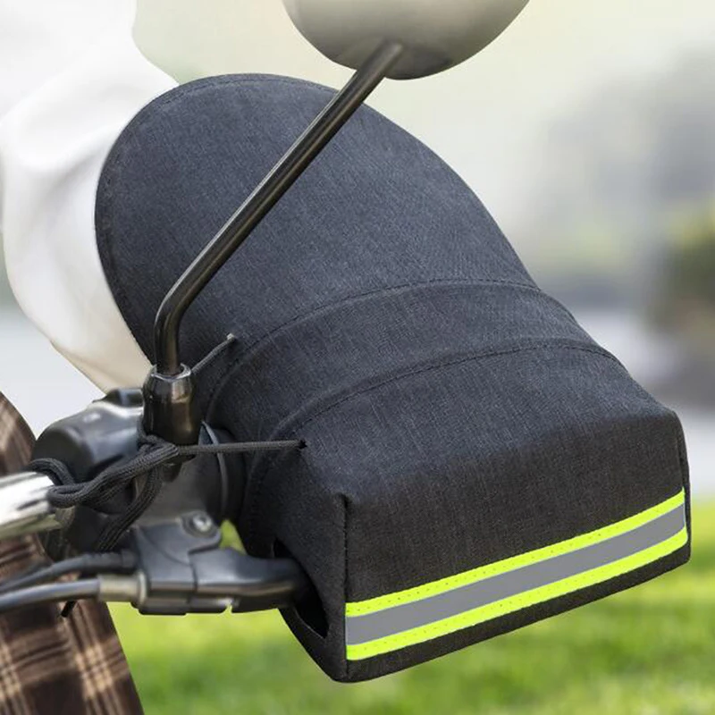 

Motorcycle Handlebar Muffs Summer Airy 3D Oxford Waterproof Sun Protection Gloves With Reflective Strip Design motorcycle gloves