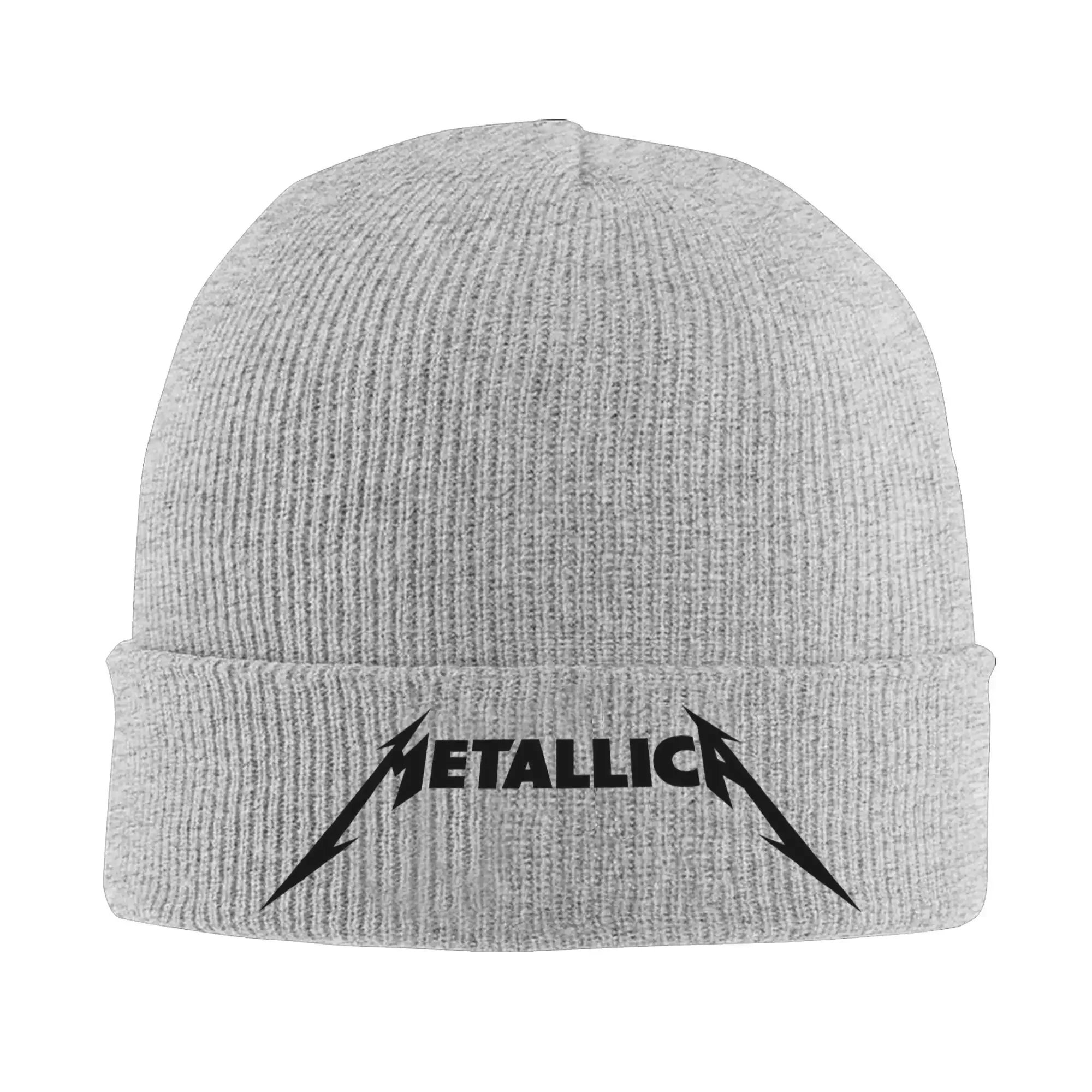 

Rock Music Heavy Metal Metallicas Knitted Hat Beanie Autumn Winter Hats Warm Acrylic Fashion Cap Men Women Gifts