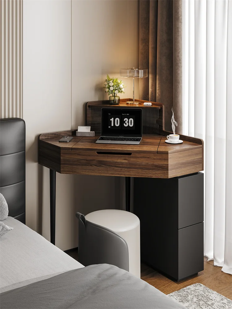 

New simple modern corner flip dresser small apartment bedroom corner makeup table desk storage cabinet integrated