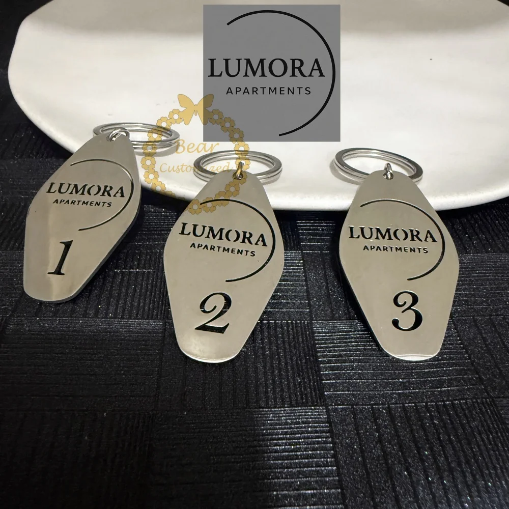 

Custom Hotel Door Number Hotel Key Card For Guesthouses Batch & Retail Customizable Doorplate