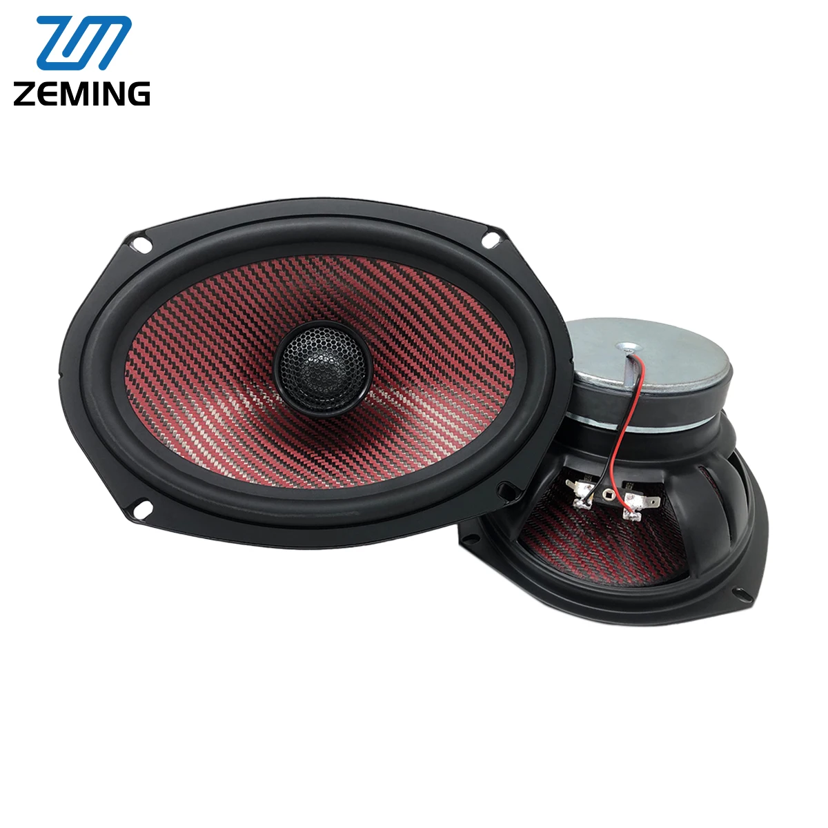 YS-6903 RMS 100W*2 Car Door Speaker 4 Ohms 100mm Y35 Ferrite Magnet carbon fiber cone 6*9 Inch 2-Way Coaxial Car Speaker（1pair)）
