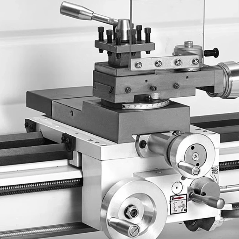 Torno pequeño para el hogar, máquina herramienta de cuentas multifunción mejorada horizontal de velocidad variable de alta precisión HC280