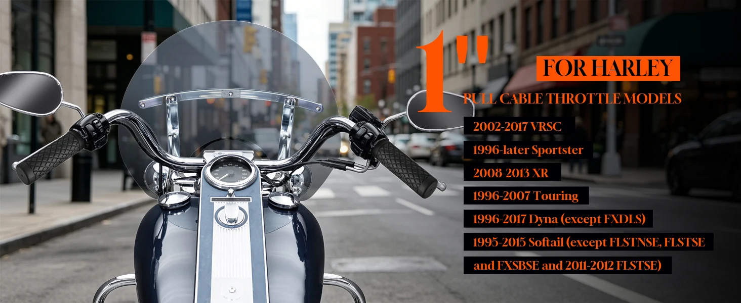 1"-Lenkergriffe für Harley Gaszuggriff 1996-2007 Touring 1996-2017 Dyna 1995-2015 Softail 1996-Up Sportster – Detail 1