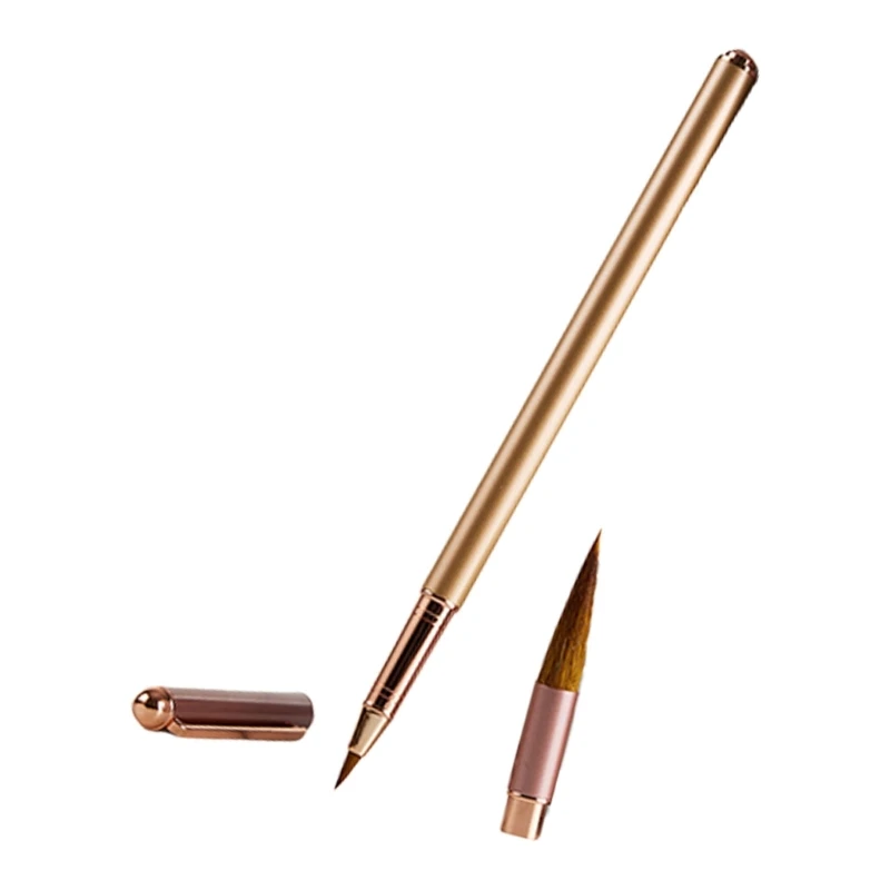 Beginner Regular Script Writing Brush Metal Chinese Calligraphy Brush Set with with Inks Converter and 4 Inks Cartridges