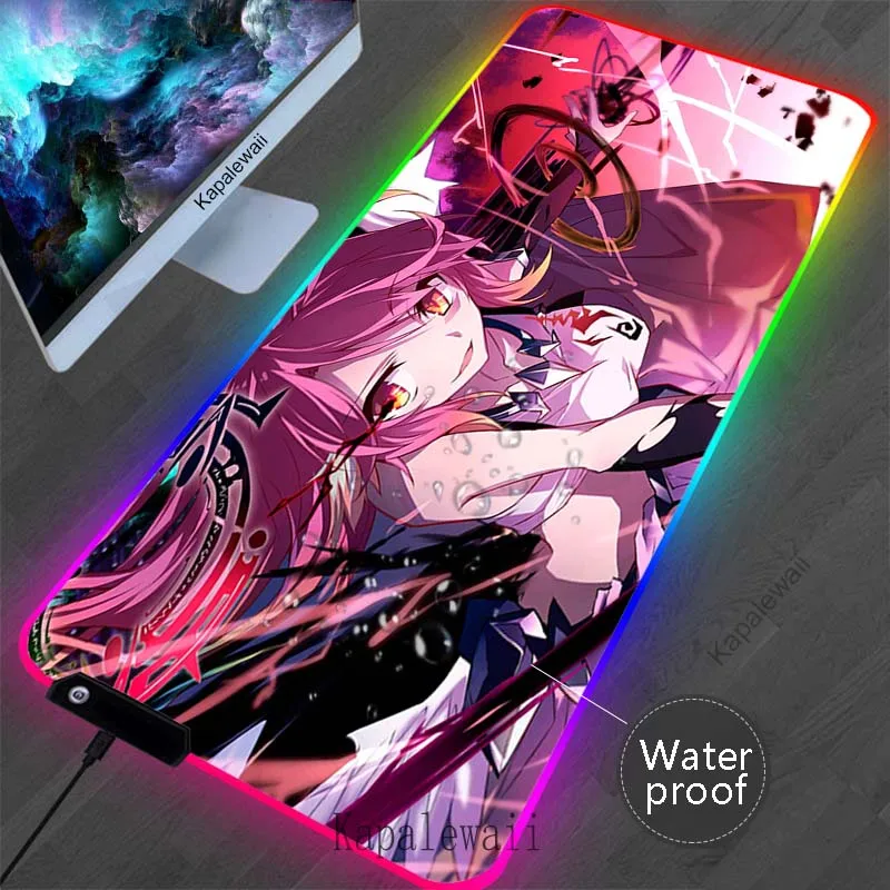 

RGB NO Game NO Life Mouse Pad Large Gamer игровой коврик Mouse Mat Waterproof Desk Mats Computer Gaming Keyboard Pads 900x400mm