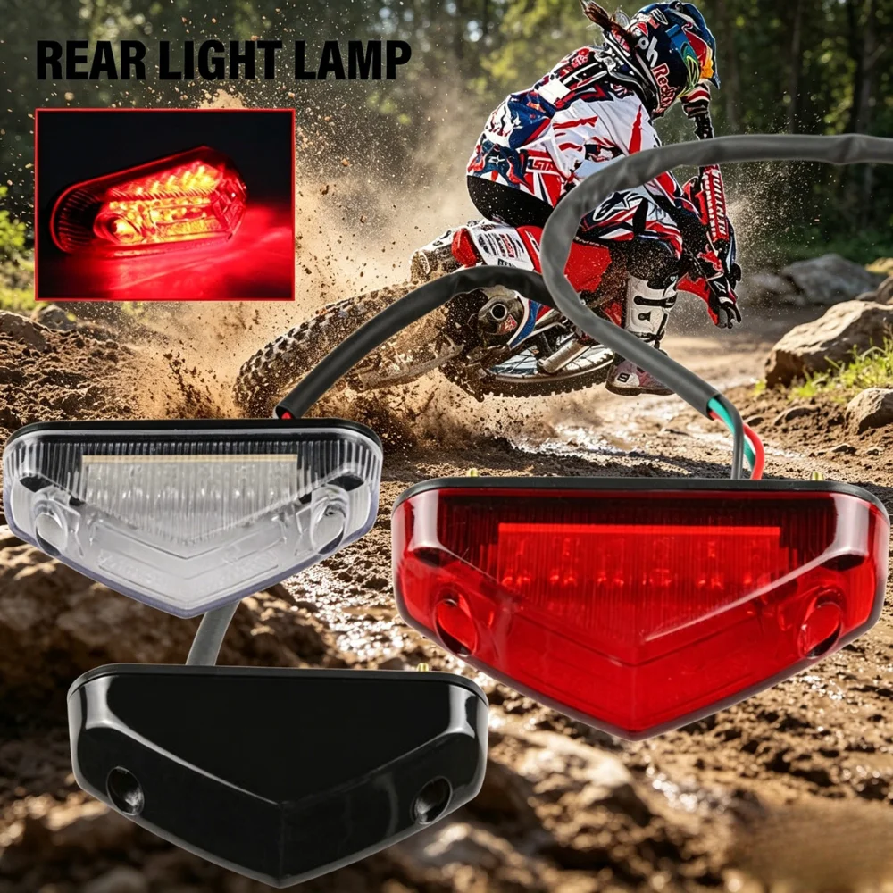 

Universal Motorcycle Light DC 12V12LED Brake Warning Light Rear Brake Warning Led Lights Motor Brake Stop Lights Accessories