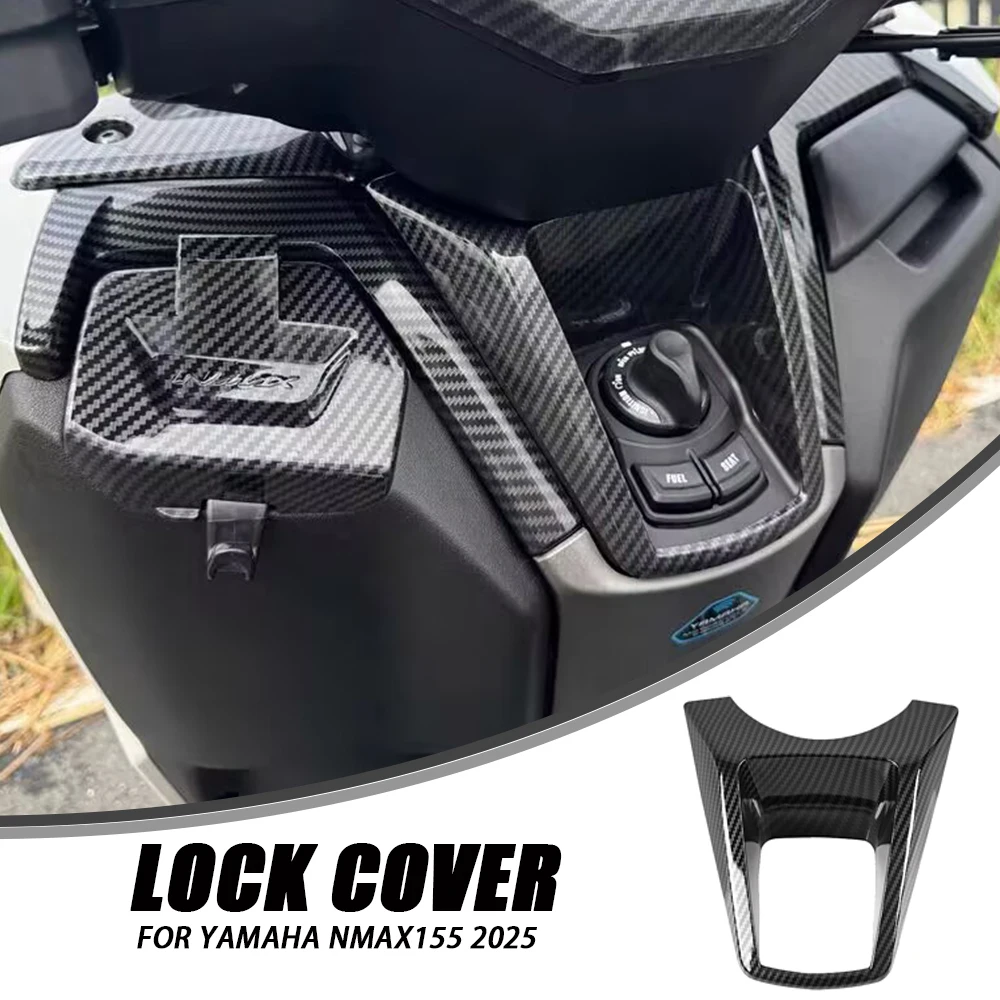 For Yamaha NMAX155 V3 2025 Motorcycle Modified Replace Accessories Switch Side Lock Cover Decorative Electric Door Lock Cover